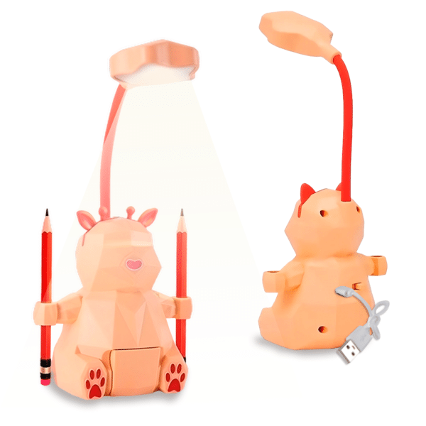 Peach Bear Lamp